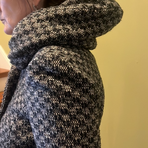 Woven Zara Belted Long Coat - Picture 3 of 5